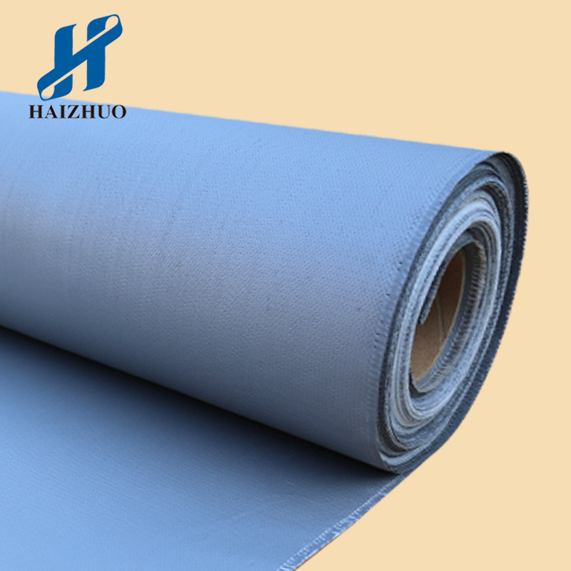 银灰色硅胶防火玻璃纤维硅胶布批发挡烟防火帘阻燃防火布挡烟垂壁