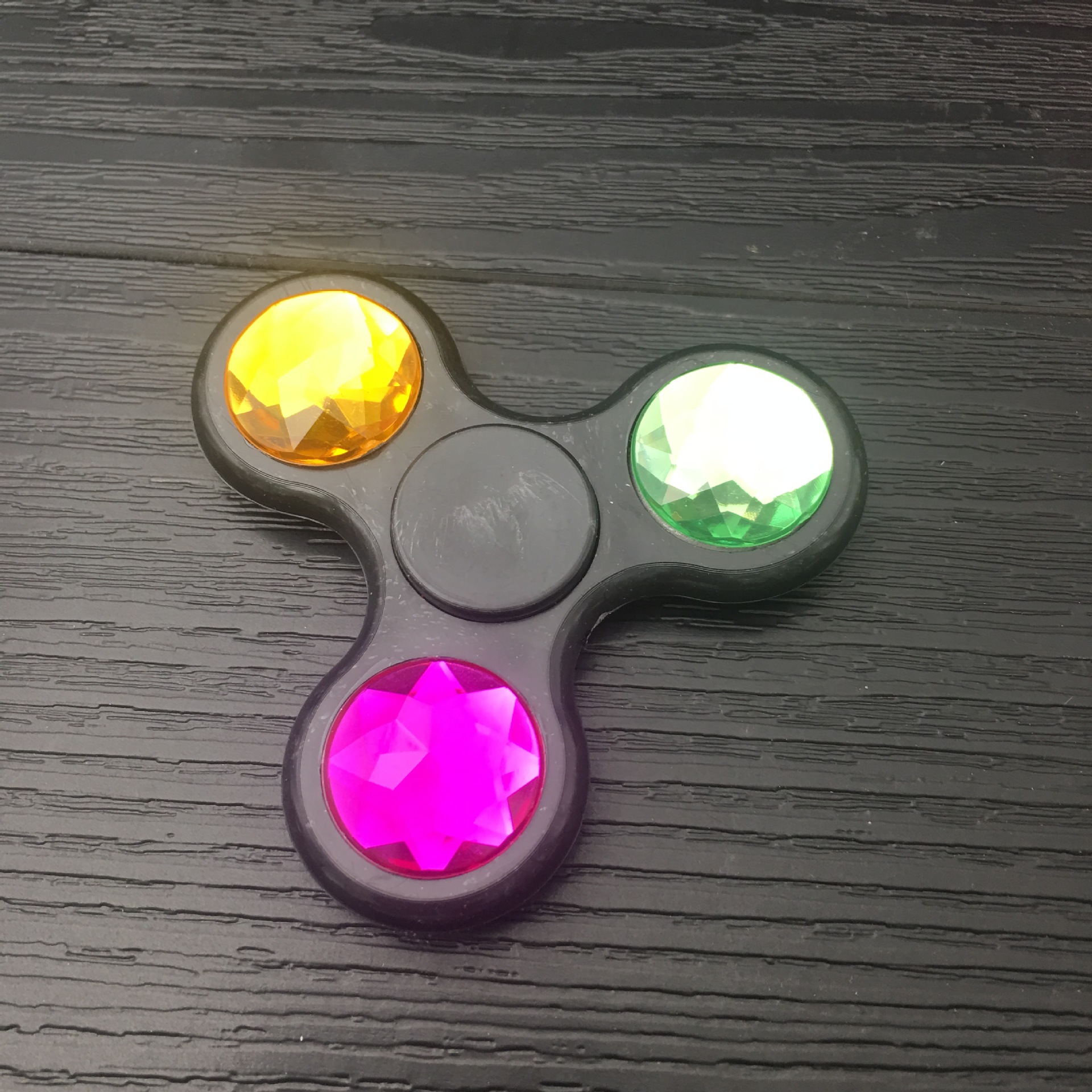 指尖陀螺金属塑料旋转指间两叶手指成人解压玩具掌上玩具减压神奇