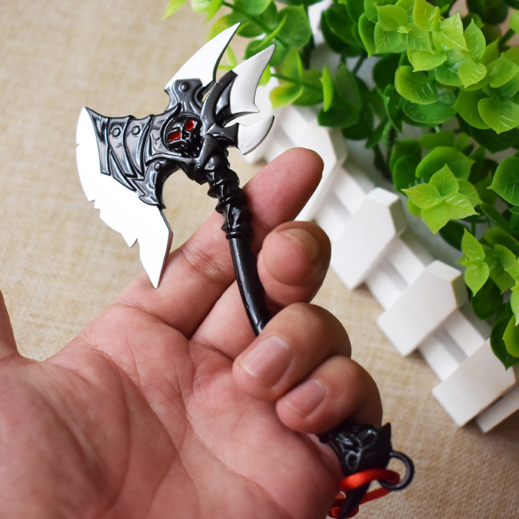 游戏周边 英雄联盟周边兵器 亡灵战神塞恩15厘米合金斧头武器批发