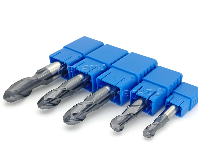 50度钨钢球头铣刀45度2刃加工中心刀具硬质合金球刀外r刀圆角铣刀