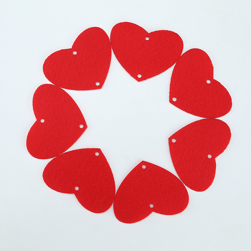 结婚庆用品特价无纺布爱心挂件拉花门窗帘婚房装饰创意婚房礼布置