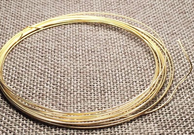 爆款美国14k包金金线 绕线半硬线穿珠子项链手串线造型线硬软线