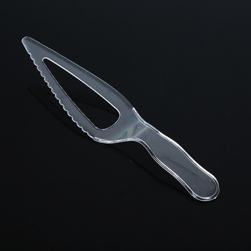 一次性塑料刀 透明一次性塑料生日蛋糕切刀 独立包装生日蛋糕刀