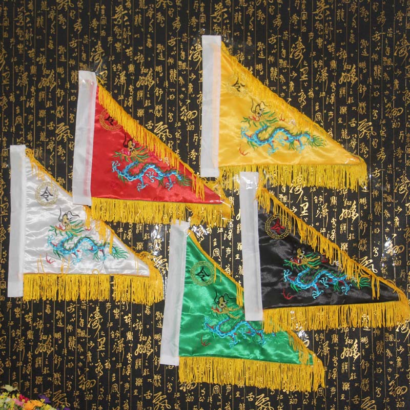 尚缘厂家供应五龙五行五色令旗五方旗佛教旗道教旗子法会用品1710