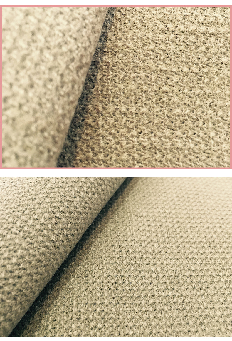 厂家直销纬编粗针刺毛布 服装专用针织面料 机缸染色针织面料批发