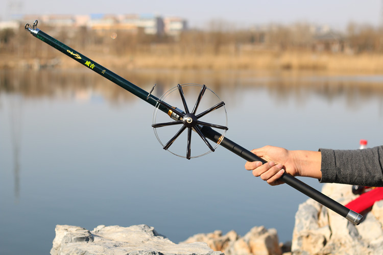 碳素锚竿武斗杆挂鱼竿甩竿抛竿钓鱼竿锚钩渔具八卦轮超轻硬竿