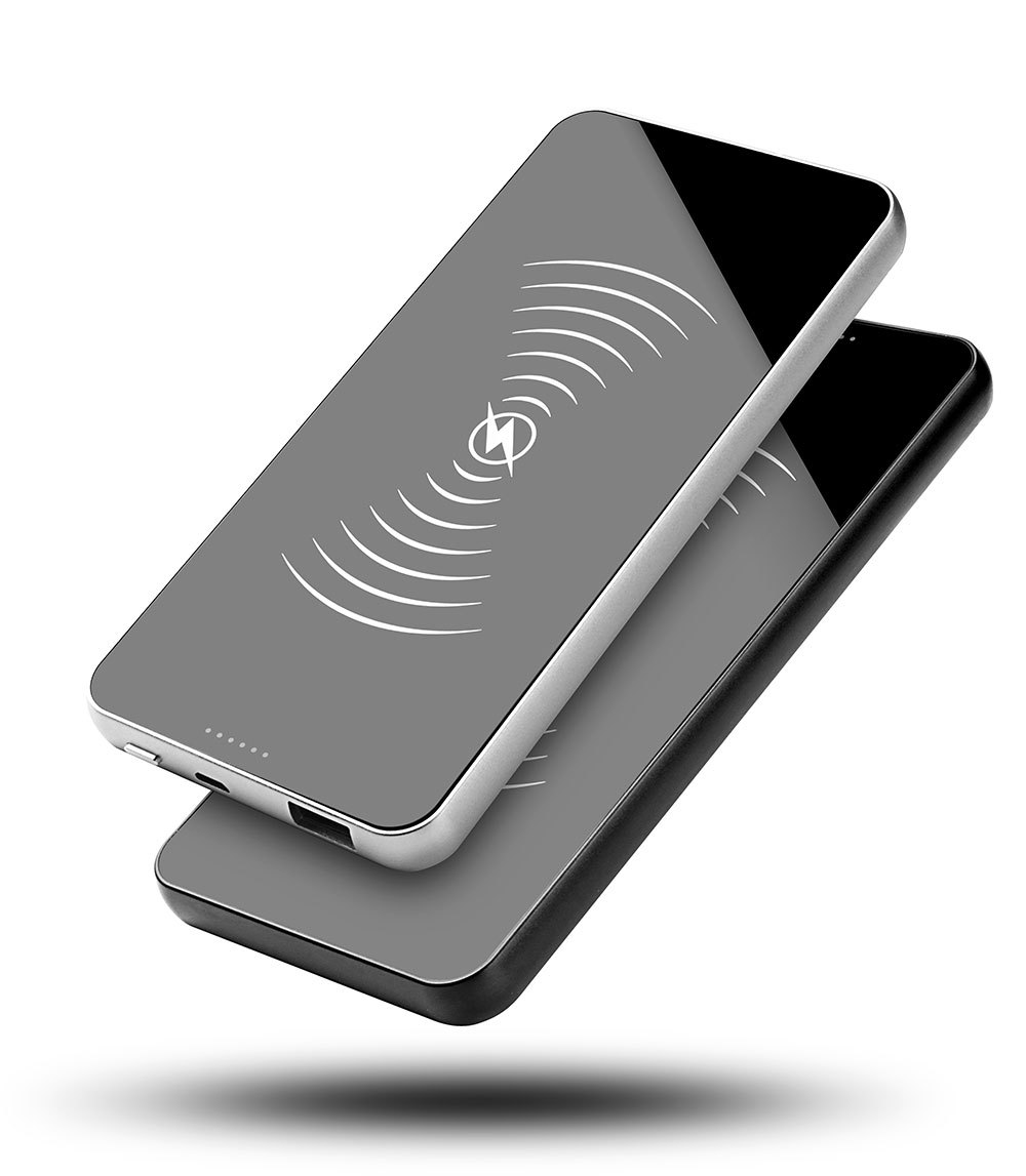 无线移动电源 无线充电宝 qi无线充电器通用型无线充【一件.