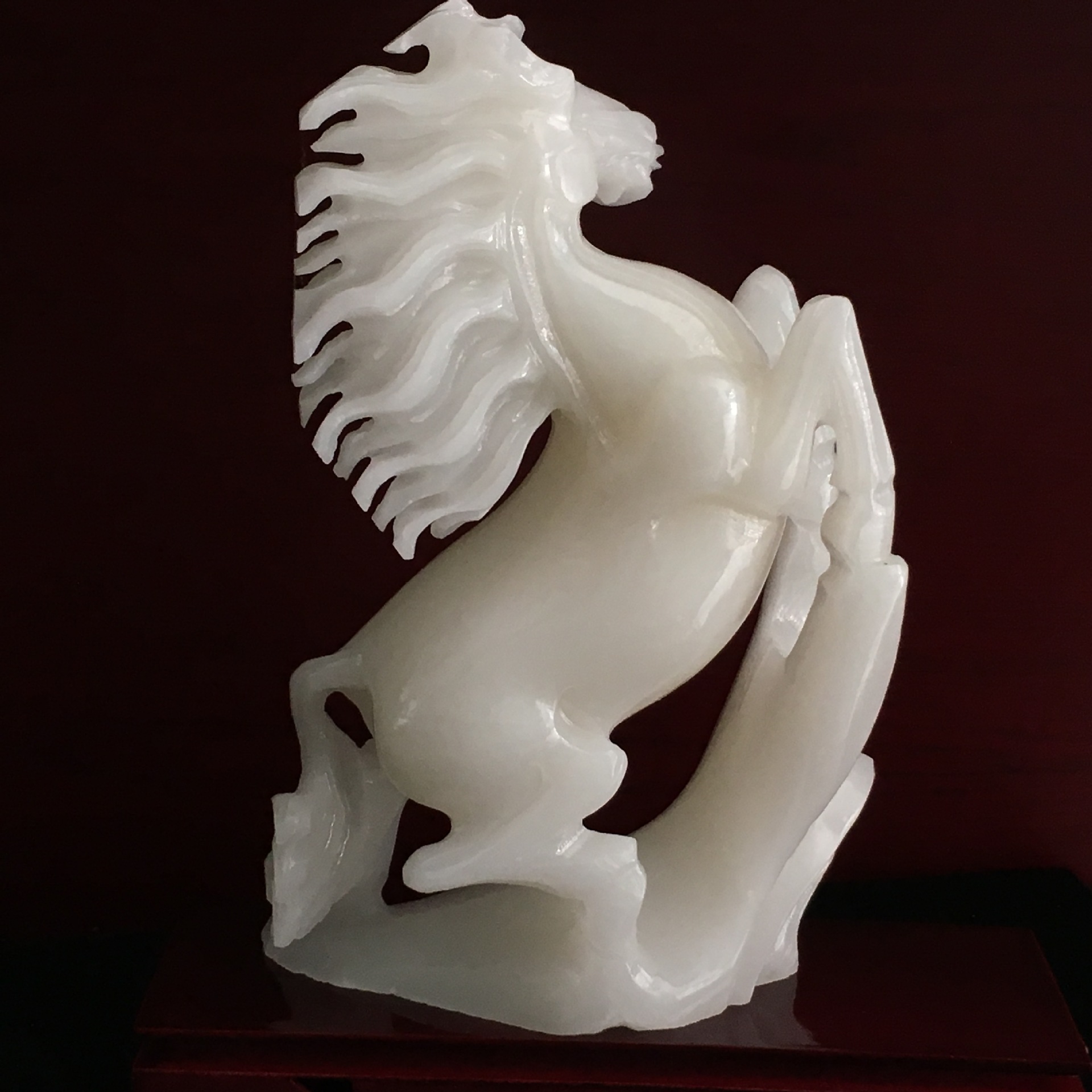 厂家直销阿富汗玉白玉奔腾马家居摆件马到成功 生肖马摆件多款