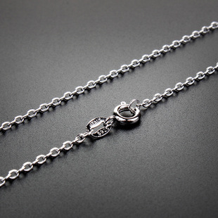 日韩时尚热卖o字银项链 新品925十字链细链条吊坠基础链厂家批发