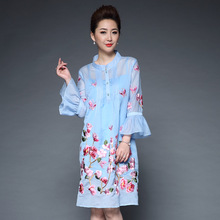 中年女士小清新套装2019新款韩版女装妈妈装春夏装两件套连衣裙潮