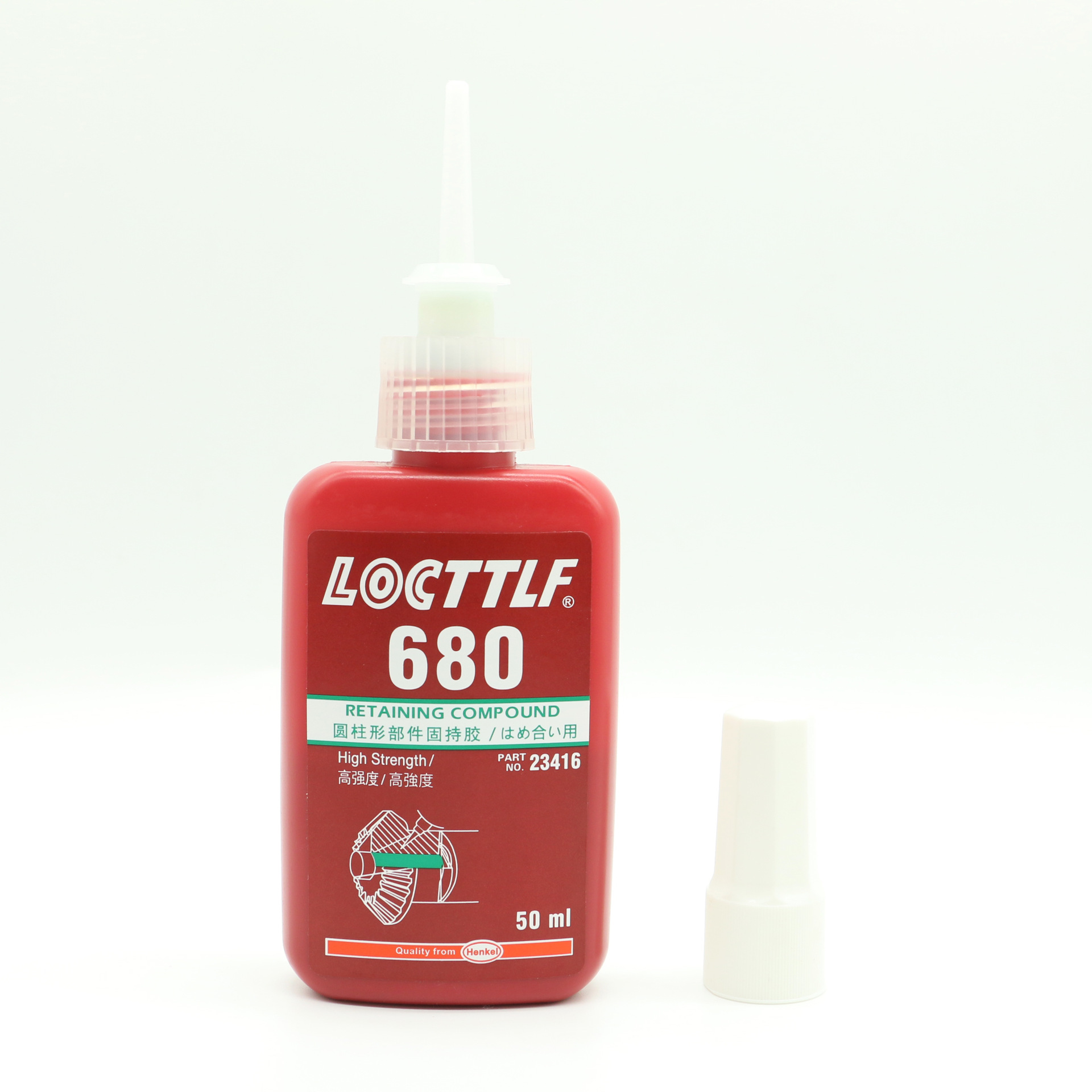 正品680胶水红色高强度耐高温加热塑胶金属螺丝胶防松螺纹厌氧胶