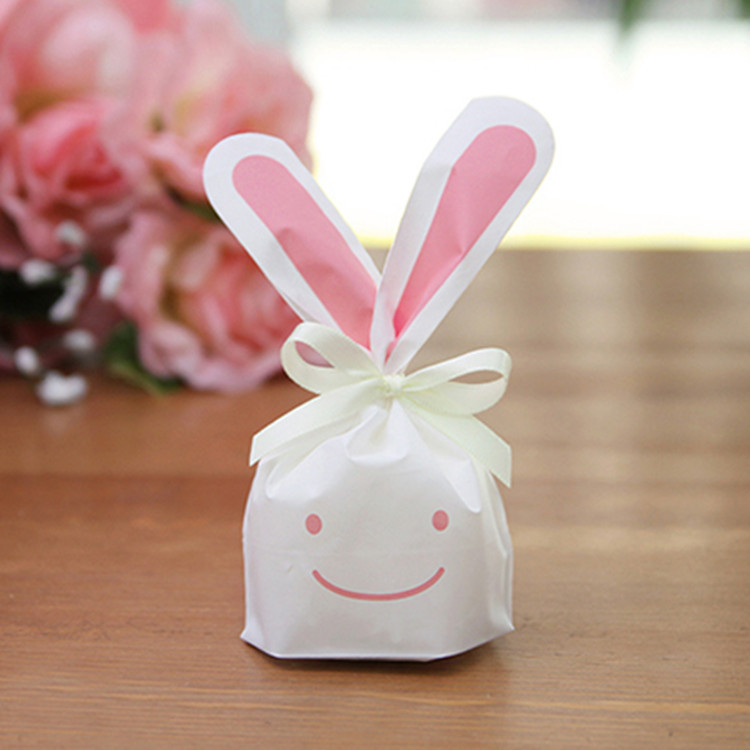 小号50个价 创意呆萌兔子礼品包装袋 diy礼品袋 糖果袋