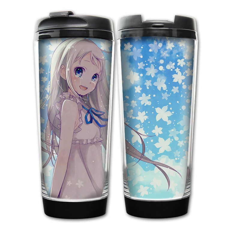 乐迷未闻花名/那朵花保温水杯本间芽衣子面码动漫周边水杯便携式