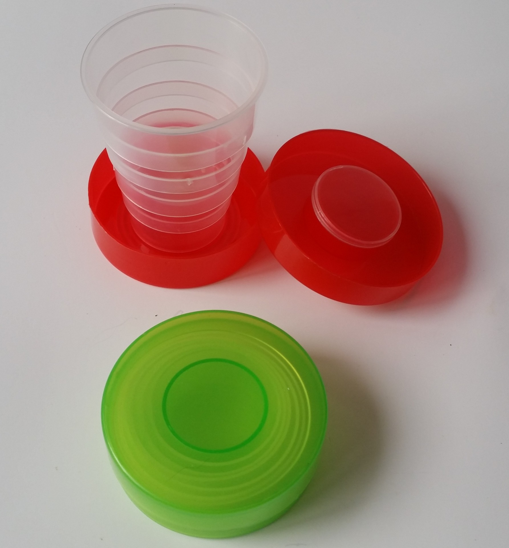 广告伸缩杯子/塑料折叠水杯/带药盒杯/迷你伸缩杯/方便携带