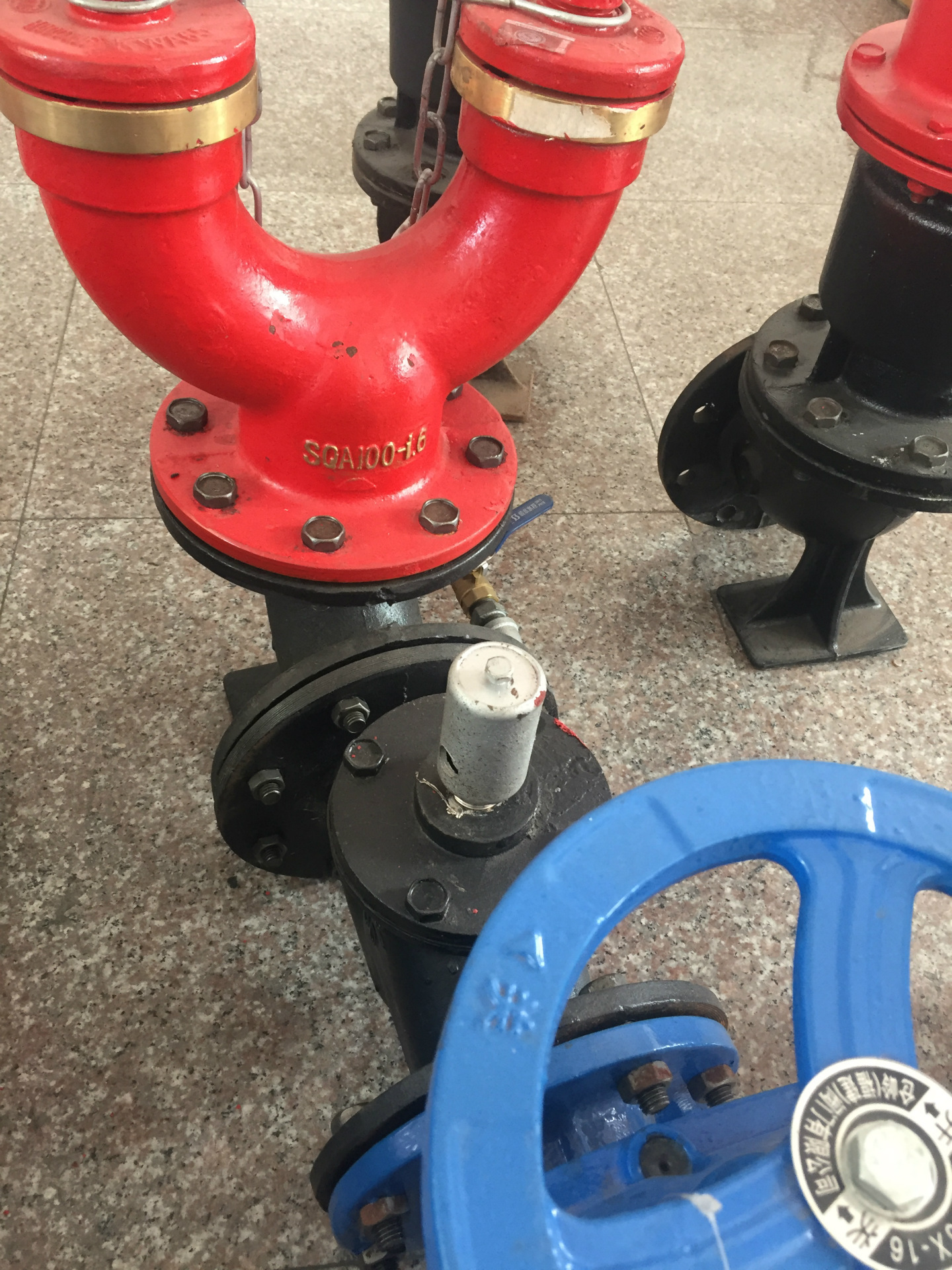 批发消防水泵 sqs100/150-1.6地上式消防水泵接合器 消防接合器