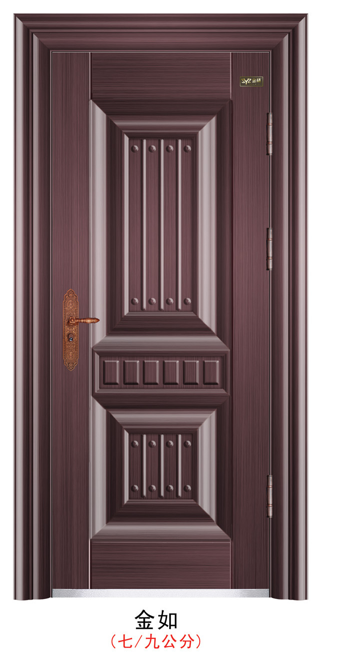 简约喷塑门防盗隔音进户门家居门工程门隔音门钢质防盗门