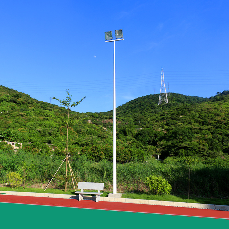 泉州球场8米灯杆定制 学校照明灯柱配置 柏克b15e灯杆实力厂家