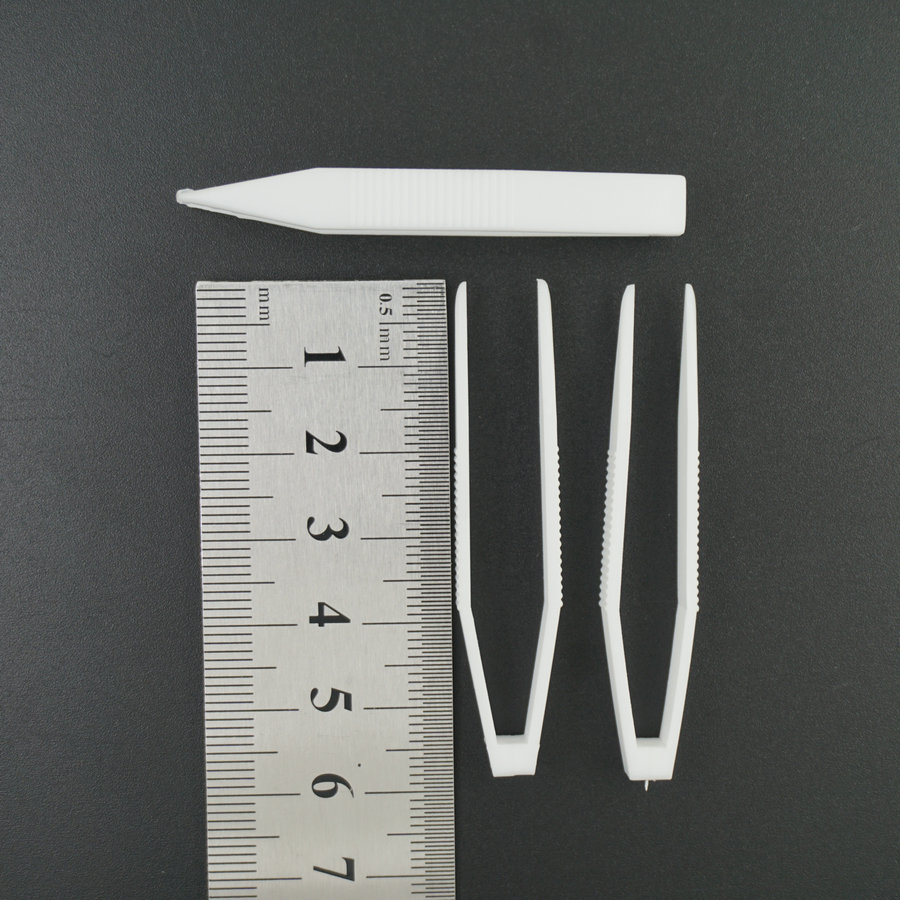 现货供应58mm长塑料镊子 塑料夹子 面膜镊子 面膜夹子 美容镊子