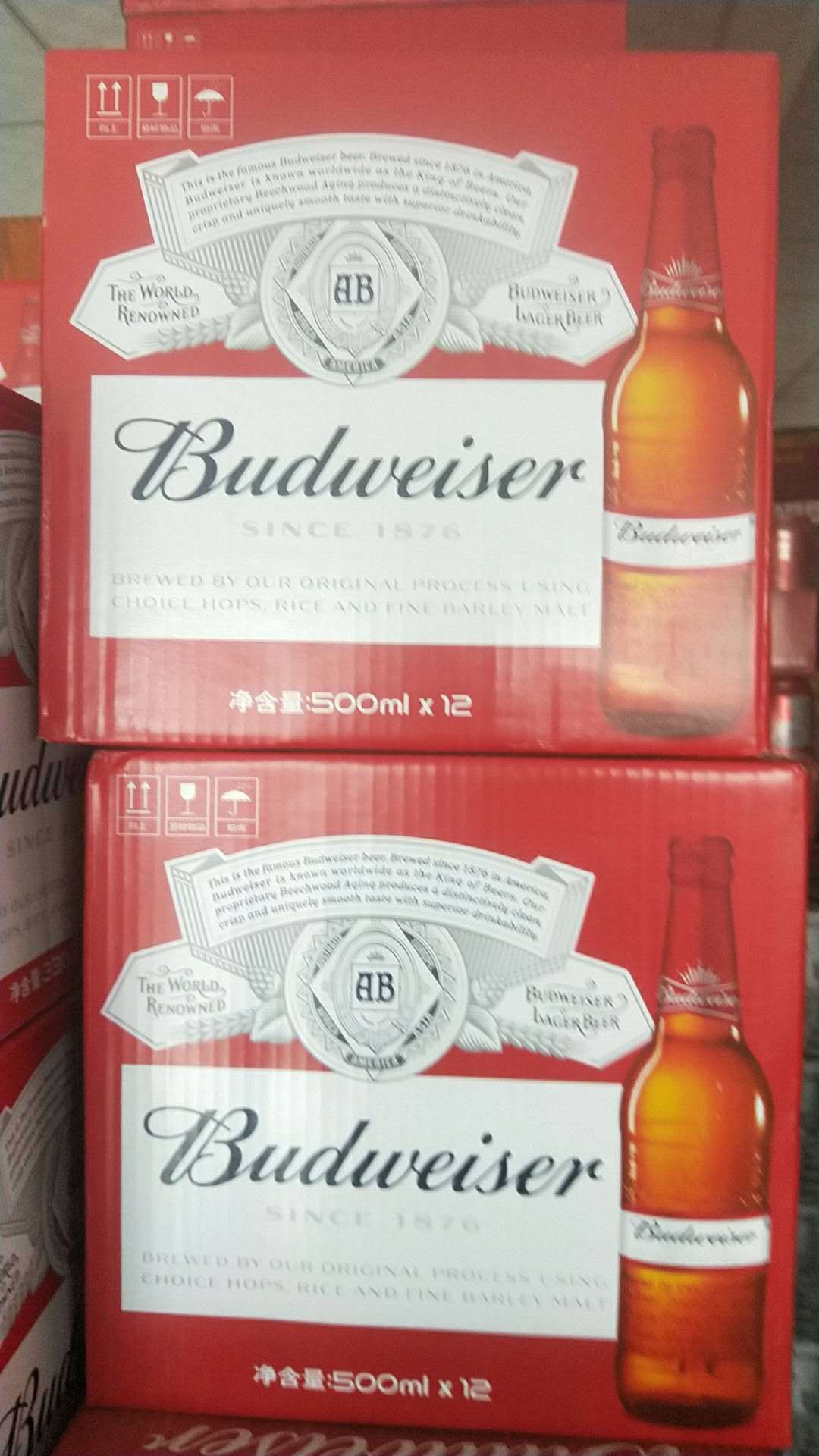 供应百威啤酒330m小瓶,百威460瓶装啤酒l 夜场酒吧用酒 自助餐啤