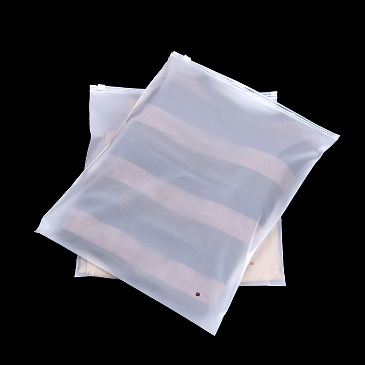 厂家直销现货批发30*40服装包装袋磨砂拉链袋衬衫皮裤pe拉链袋