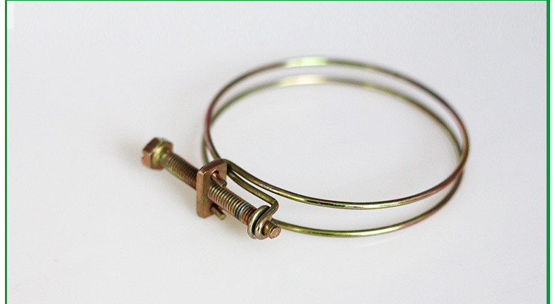 厂家批发双钢丝卡箍镀锌抱箍pvc消防水带卡箍水带配件现货定制