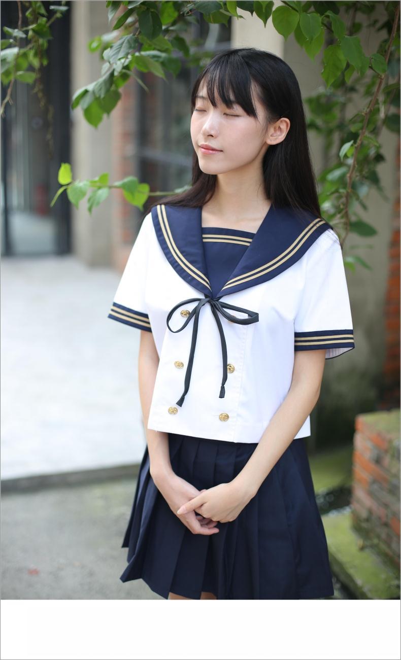 软妹服日系学生套装裙正统制服学院风水手服班服两件套日常班服