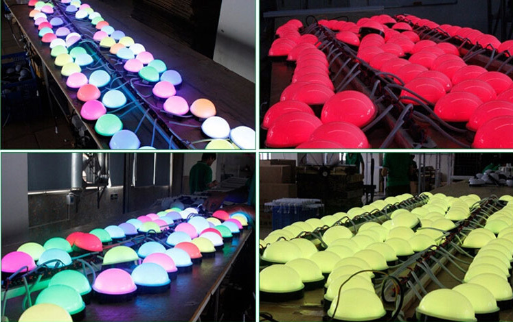 led室内点光源7彩同步变幻幻彩跑马dmx512控制5.8cm车铝套件彩灯