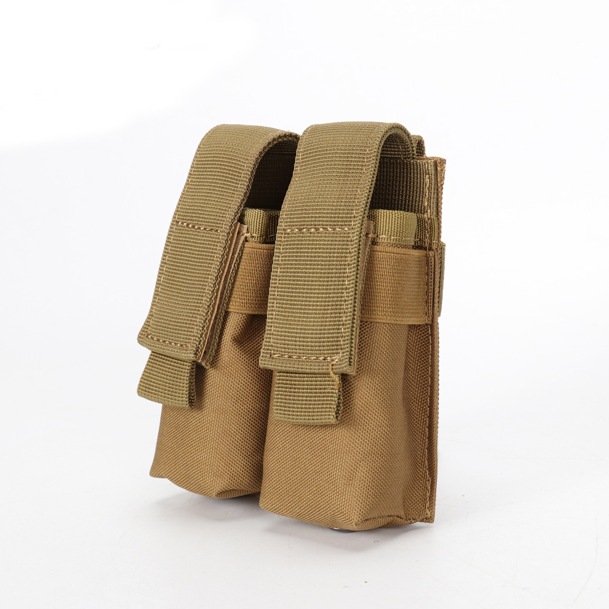 户外战术双联弹夹袋 molle弹夹附件包 9mm弹夹腰挂包两联子弹包