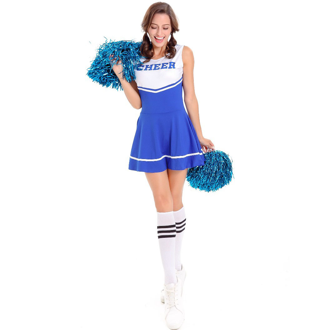欧美成人女士性感啦啦队服装 外贸团体舞台表演热舞拉拉队服