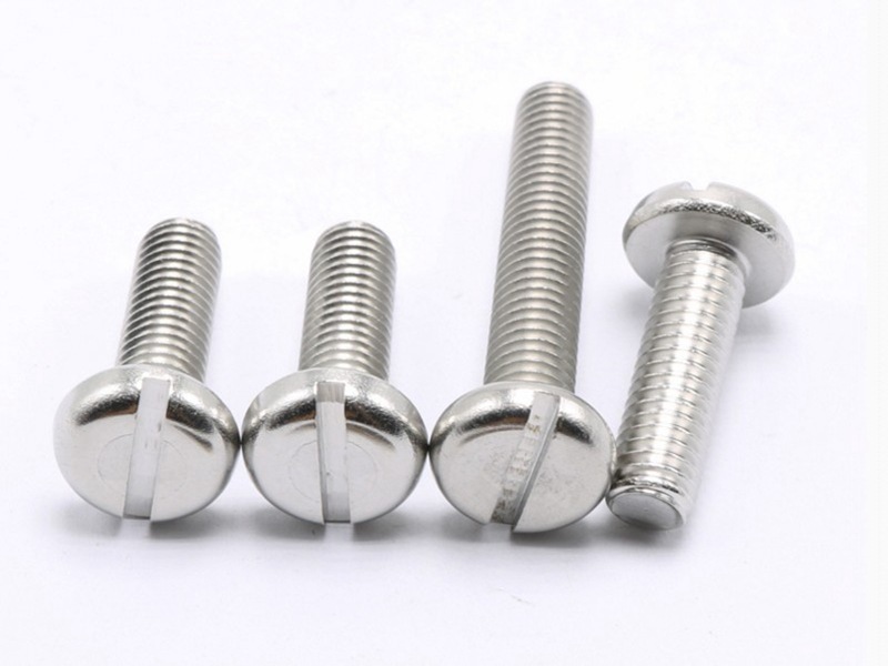 m6特价304不锈钢一字盘头开槽机丝 开槽一字圆头机丝 开槽螺丝