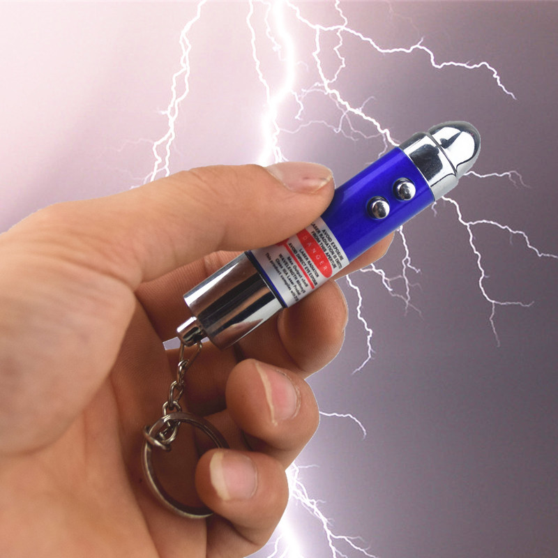 整人激光灯玩具整蛊玩具稀奇古怪恶搞钥匙镭射两用手电筒