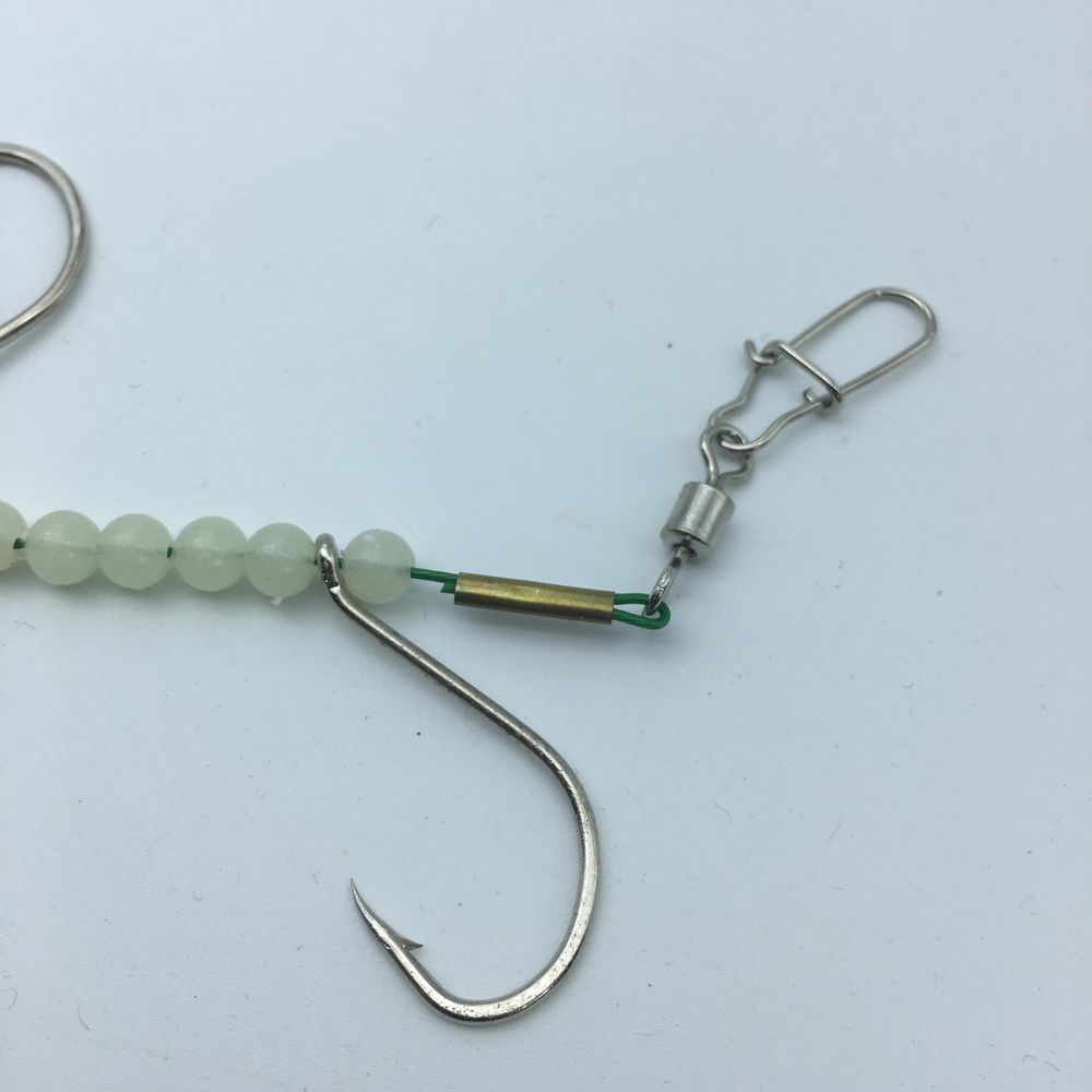 夜光带鱼章鱼鱿鱼串钩5钩钓刀鱼乌鱼带钢丝拟饵鲈鱼路亚海钓鱼钩