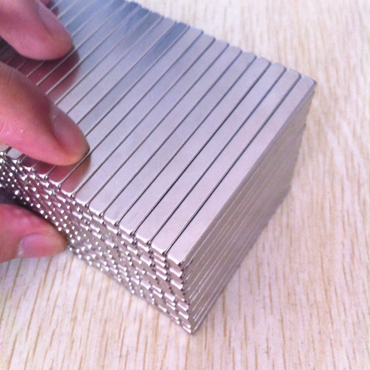 厂家定做稀土钕铁硼强磁 长条50*5*3强力吸铁石磁钢 银色强力磁铁