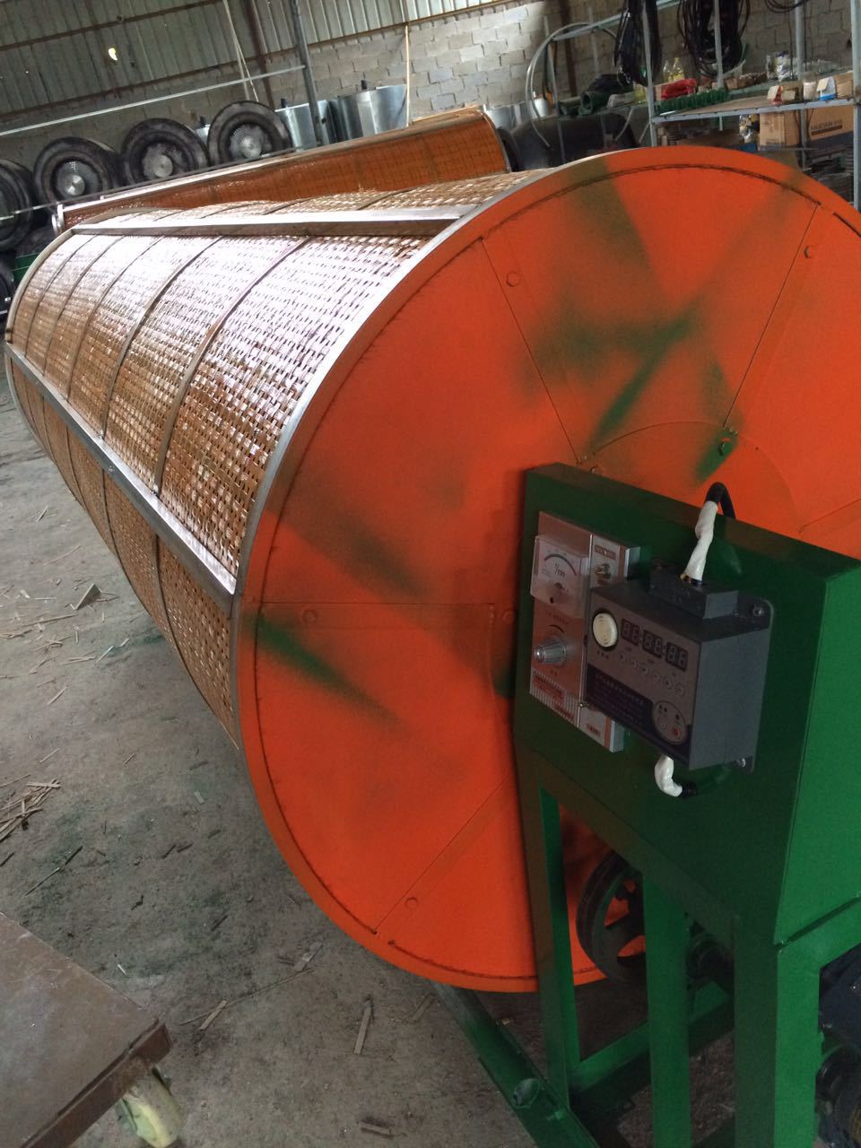 调速浪青机茶叶摇青机配优质竹笼厂家直销