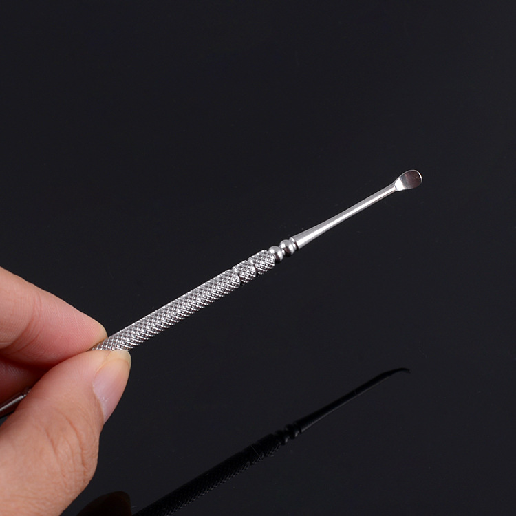 现货批发不锈钢双头螺旋式挖耳勺 掏耳器耳扒采耳工具掏耳工具