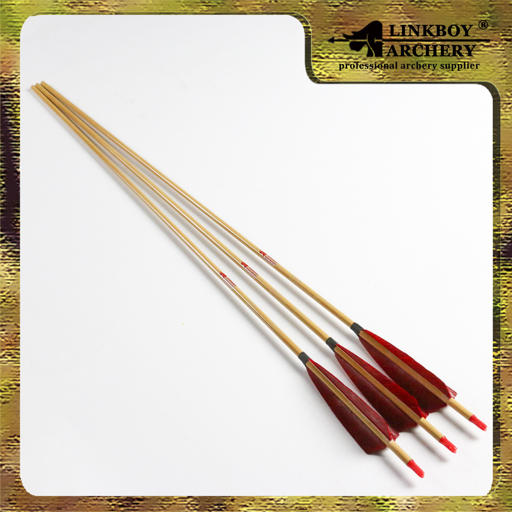 碳素箭杆竹纹碳箭 反曲美猎5寸真羽碳箭 弓箭器材真羽碳箭