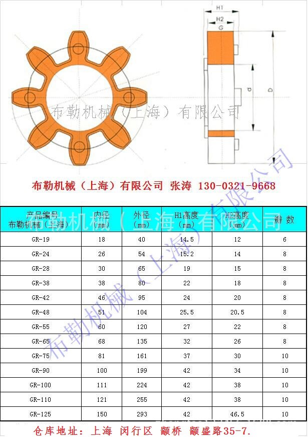 替代sikson梅花联轴器胶垫/弹性块m641329红色缓冲块50927-3-1