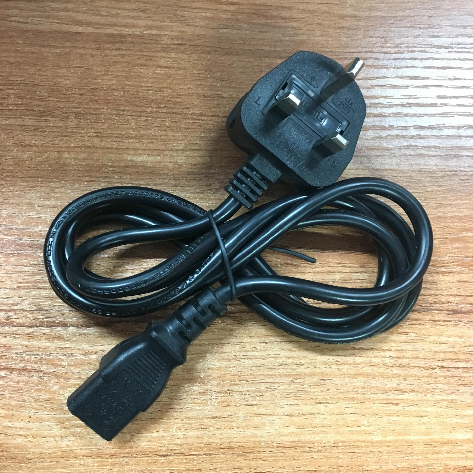 5米大英式英规电源插头线品字尾英国电源线带13a保险