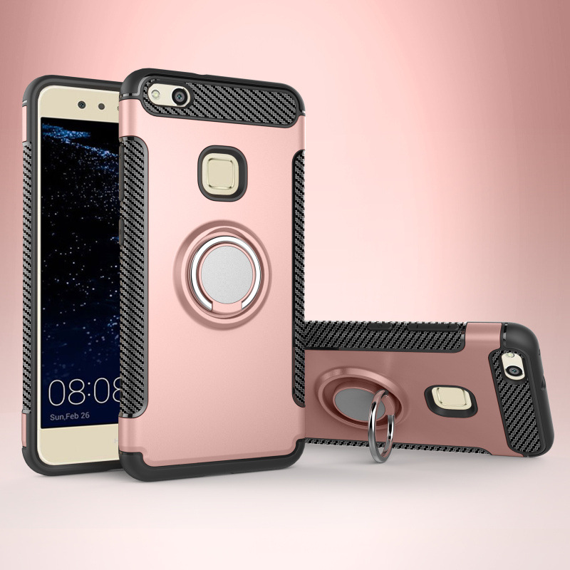 适用于华为p10lite手机套指环扣二合一盔甲支架全包边p10手机壳