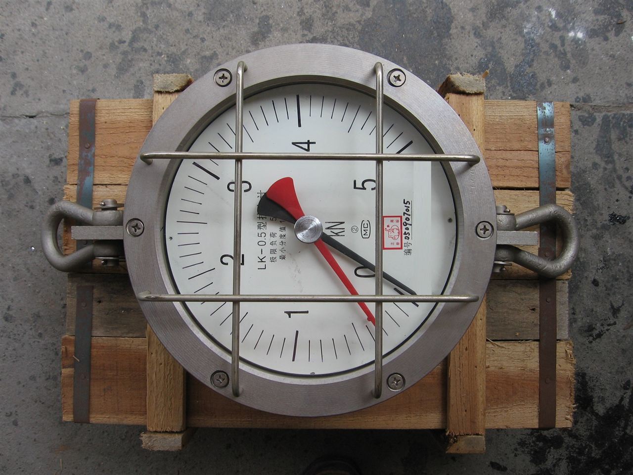5吨圆盘机械式拉力计 100kn机械式拉力表 500kn械式指针拉力表价