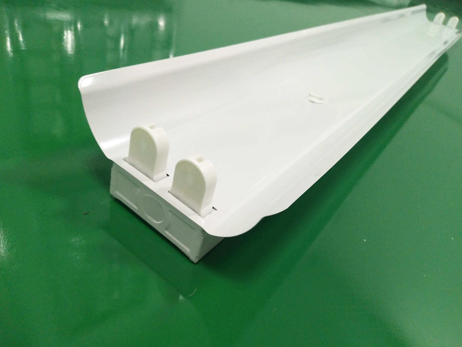 t8双支灯架双管带罩日光灯支架1.2米工程款led专用灯管底座t8支架