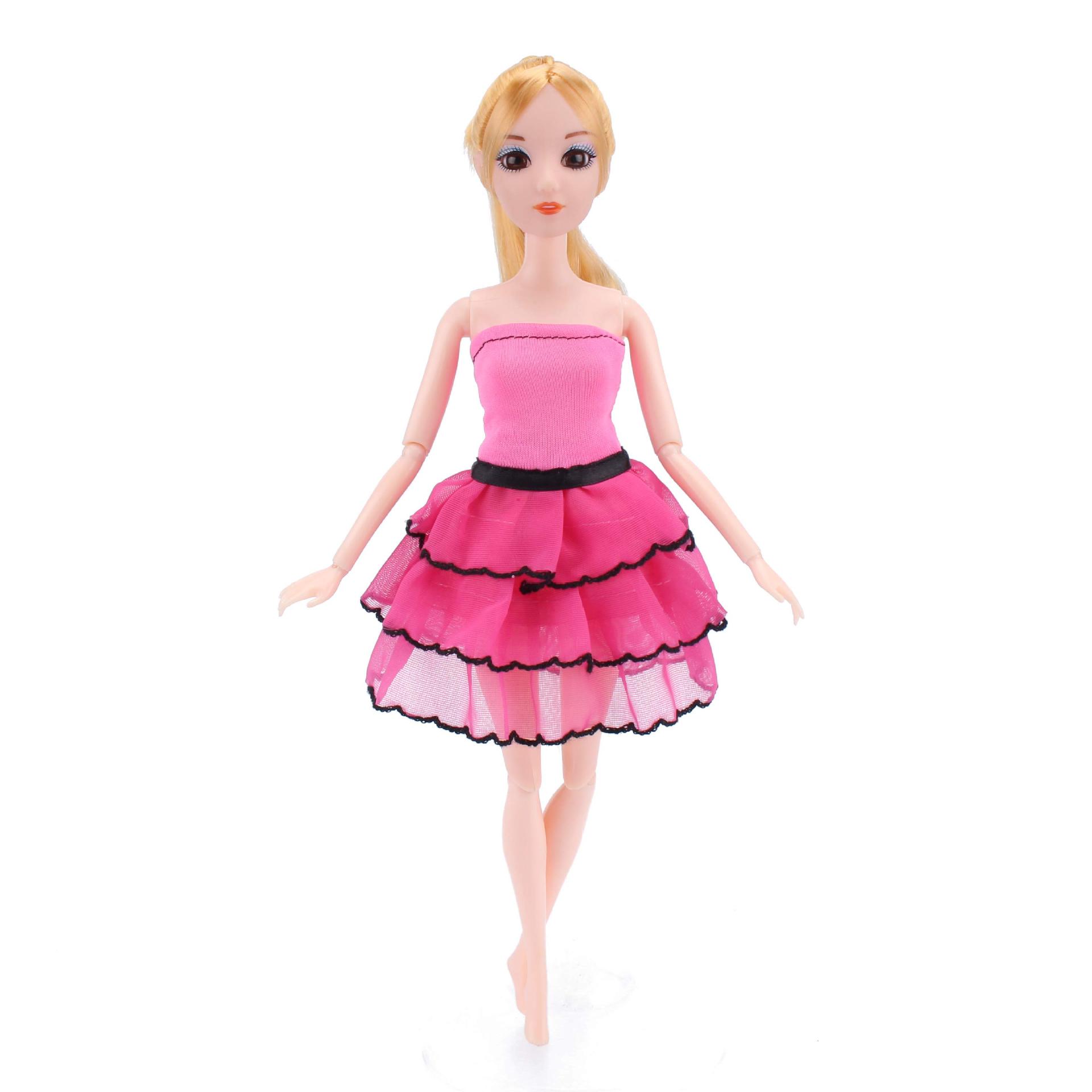 新品克时帝芭比娃娃时装短裙蛋糕裙晚礼服时尚裙子换装衣服套装