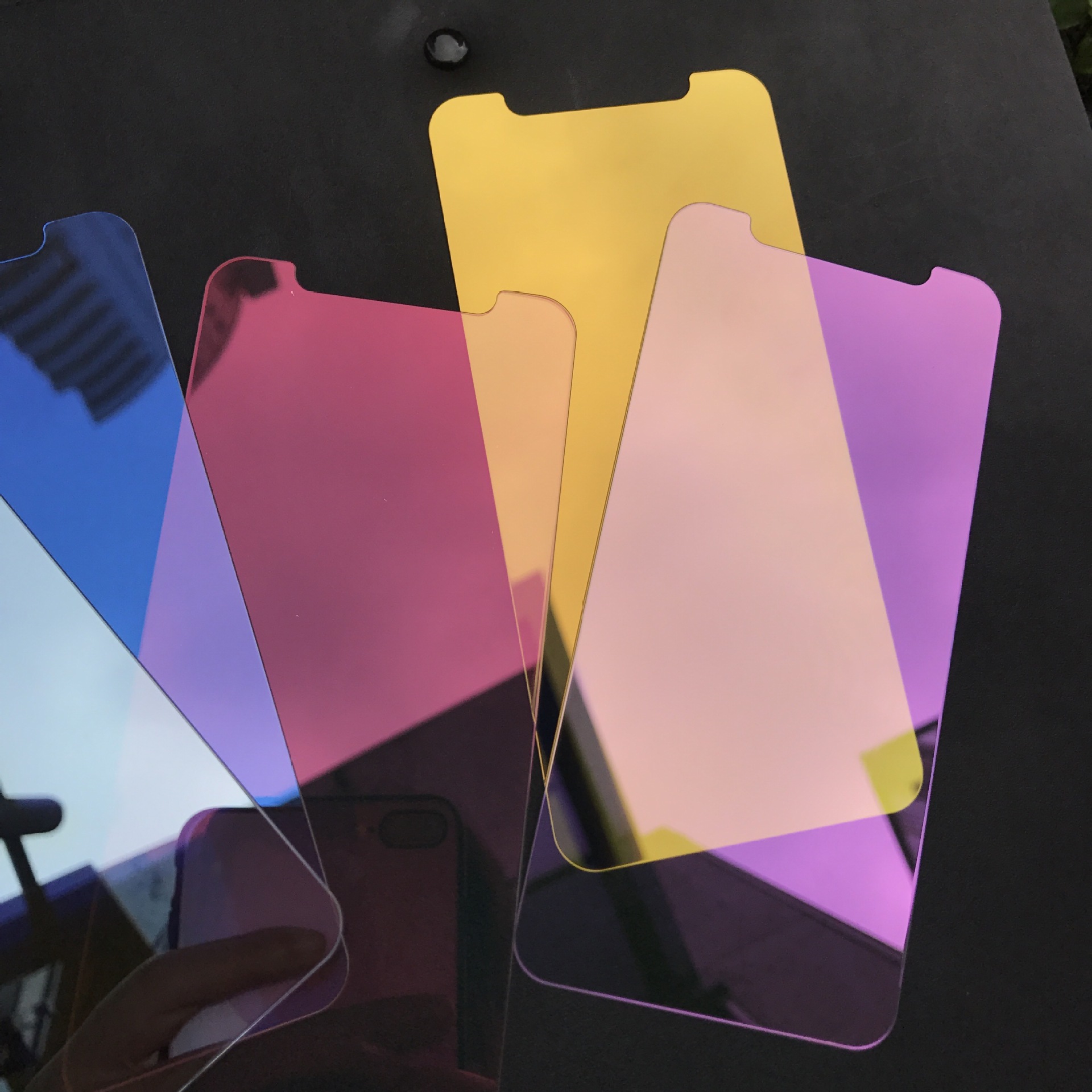苹果xr全屏镜子膜iphonexs6.5炫彩镜子膜彩色膜iphone xsmax 6.