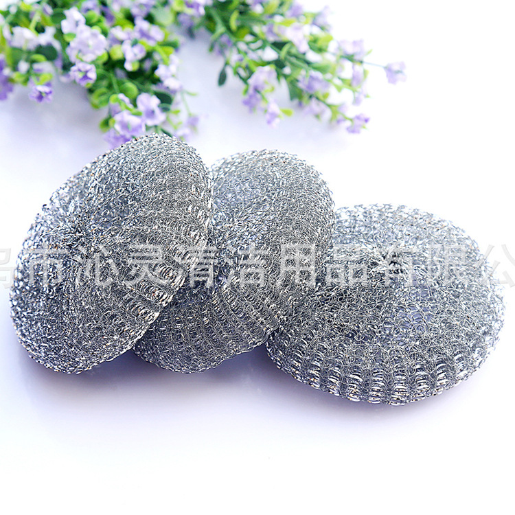 厂家直销供应外贸镀锌网球清洁球刷锅洗碗钢丝球用品现货批发