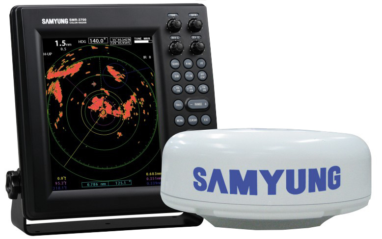 三荣smr-3700 17寸船用航海雷达 4kw 圆盘天线 ccs证书