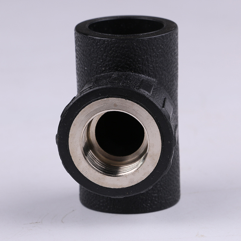 pe承插式内丝三通 国标pe内牙三通 工程给水三通管件现货