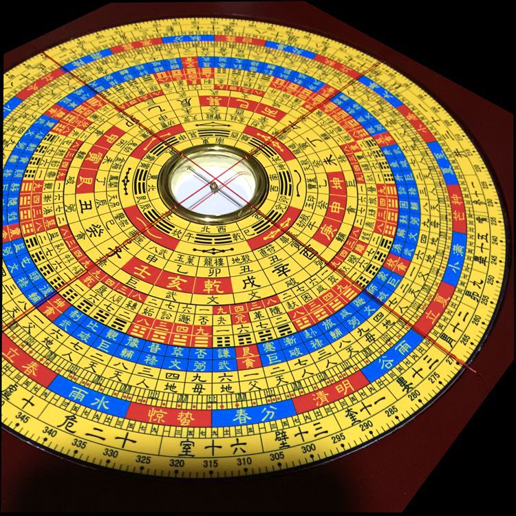 崇道堂罗盘8寸 综合盘三元盘三合盘风水盘纯铜罗盘仪厂家批发