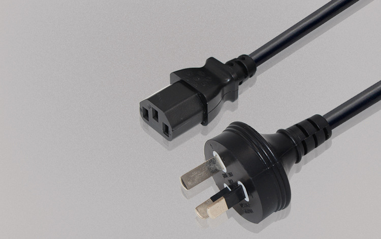 厂家供应 澳规三插品字尾1.5米电源线 货真价实 深圳市坤灿电子有限公