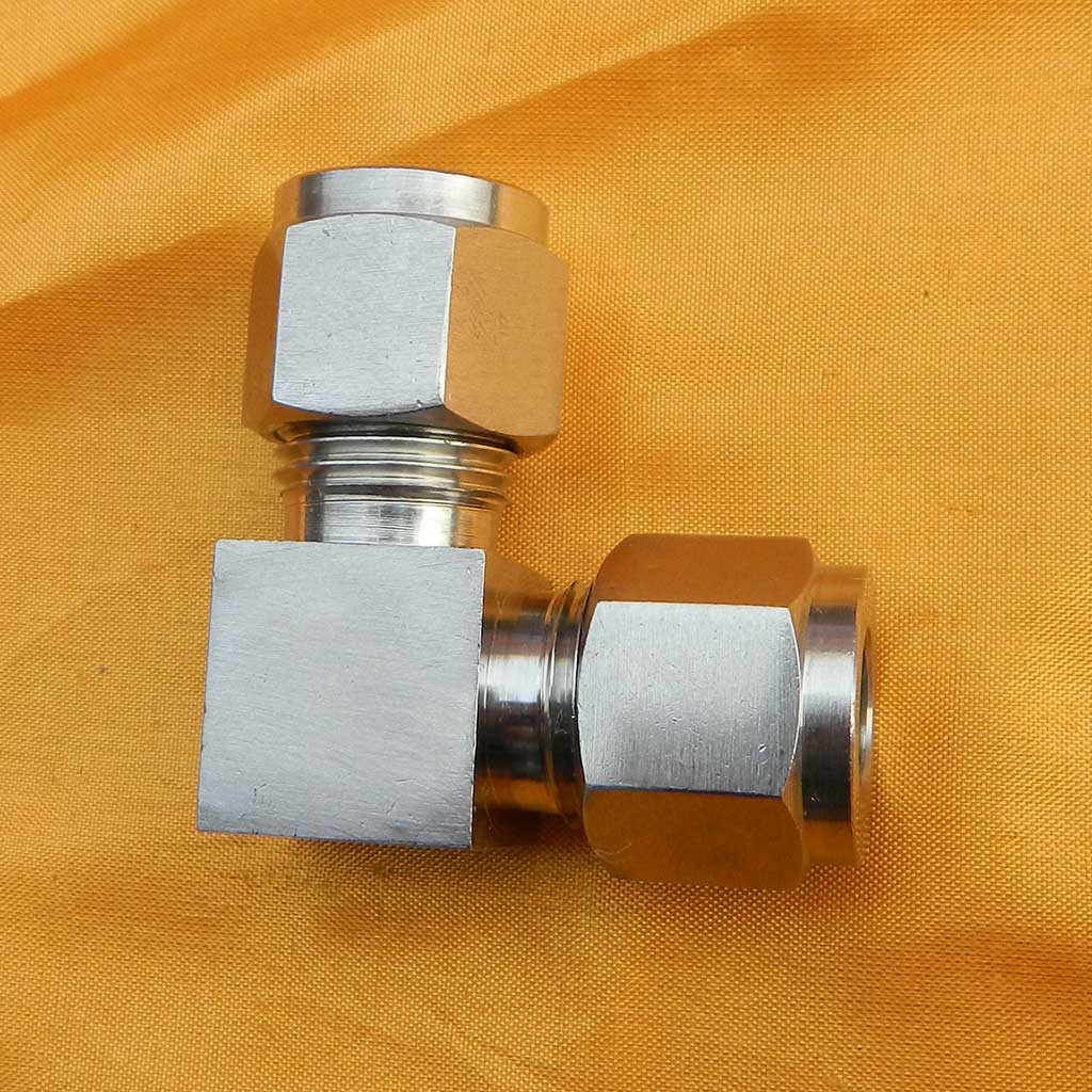 卡套式不锈钢卡套直角管接头 化工设备专用管接头