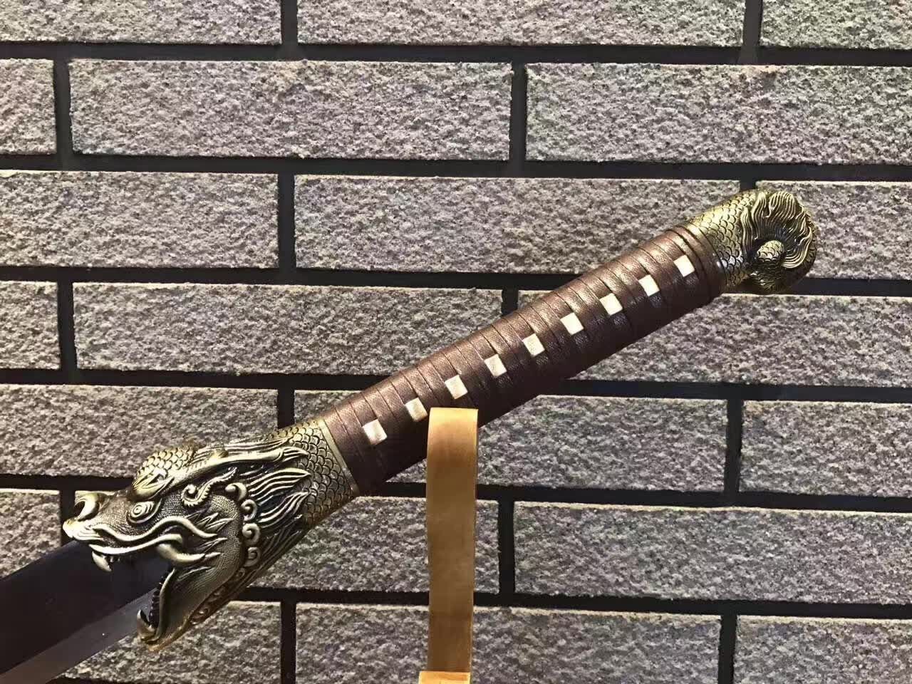 新款龙泉宝剑高锰钢背齿虎头刀宝刀锦衣卫收藏武术刀剑未开刃